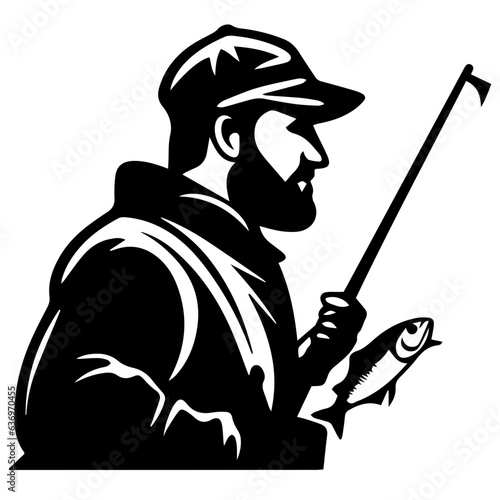 Man with fishing rod