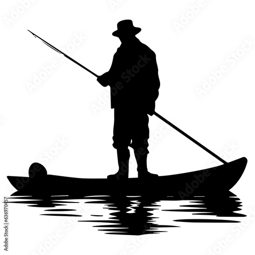 Man with fishing rod