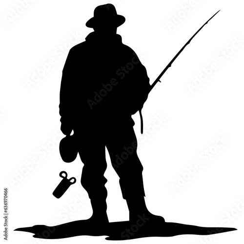 Man with fishing rod