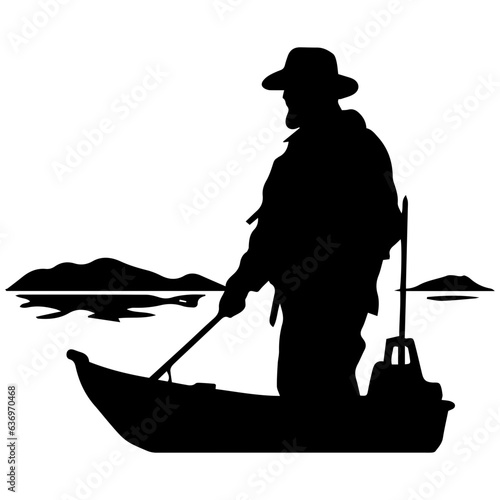 Man with fishing rod