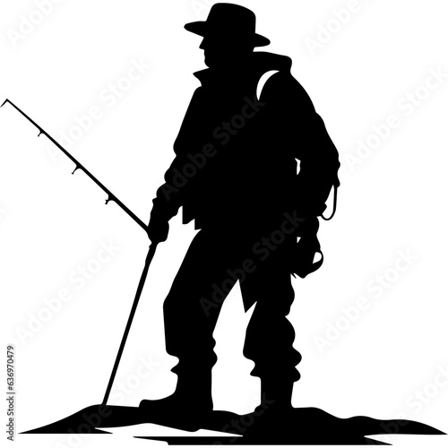 Man with fishing rod