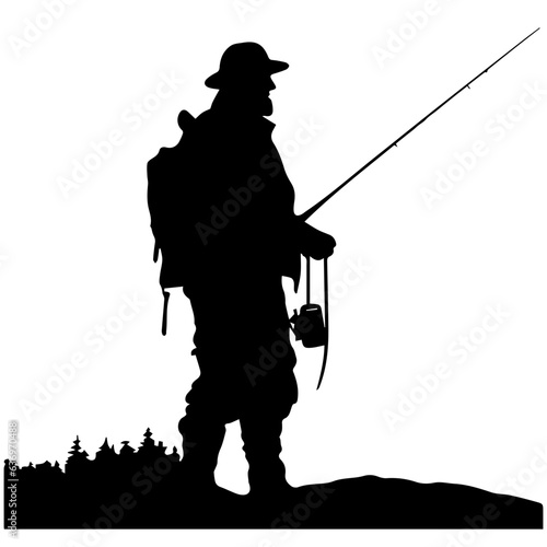 Man with fishing rod