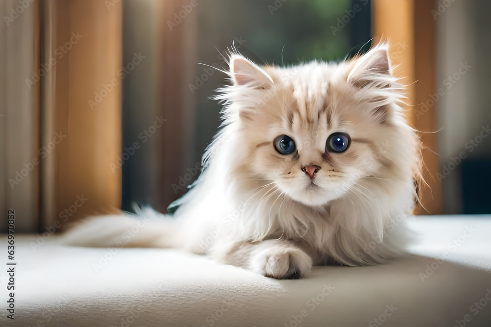 A cute cat on window. A cute cat on window.