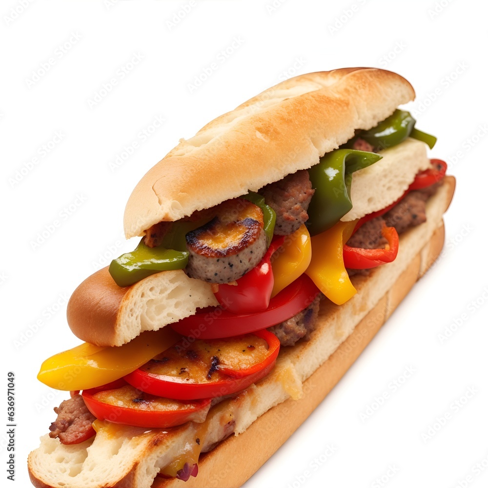 sandwich with ham and vegetables sandwich with ham and vegetables