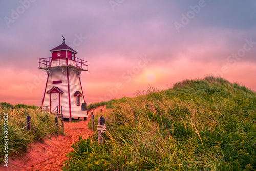 Covehead Harbour Lighthouse in York, Prince Edward Island National Park, Canada