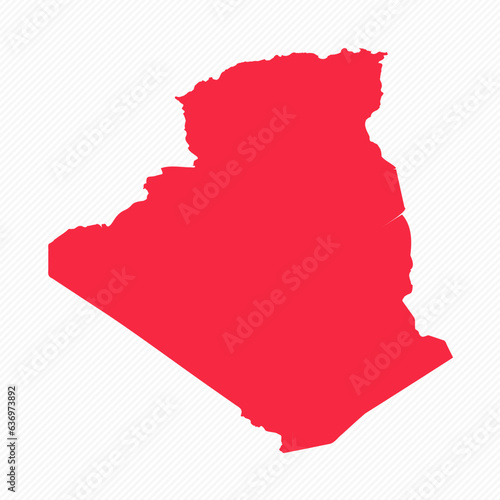 Abstract Algeria Simple Map Background