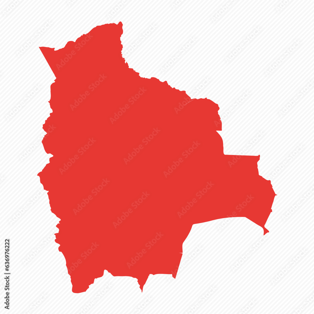 Fototapeta premium Abstract Bolivia Simple Map Background
