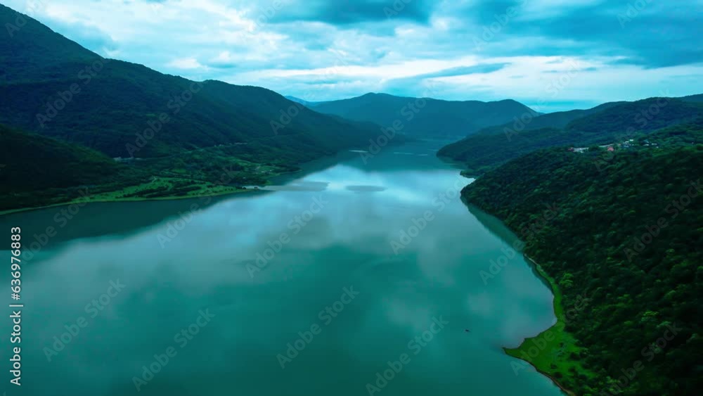 Aerial view of a picturesque lake
Aerial view of a picturesque lake