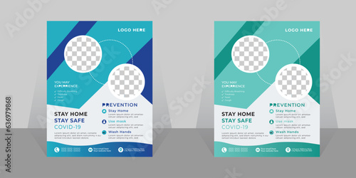 Creative medical healthcare flyer poster template design.Medical flyer design template & flyer cover design template. 
modern and clean corporate medical flyer design