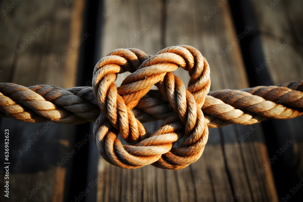 friendship knot representing the unbreakable bond