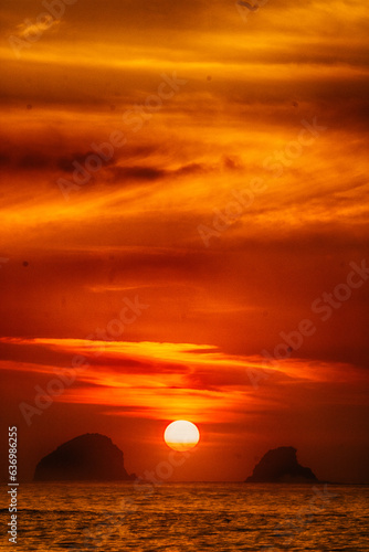 Coucher de soleil Mexique Mazunte