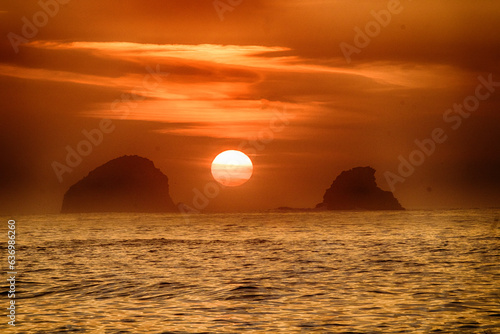 Coucher de soleil Mexique Mazunte