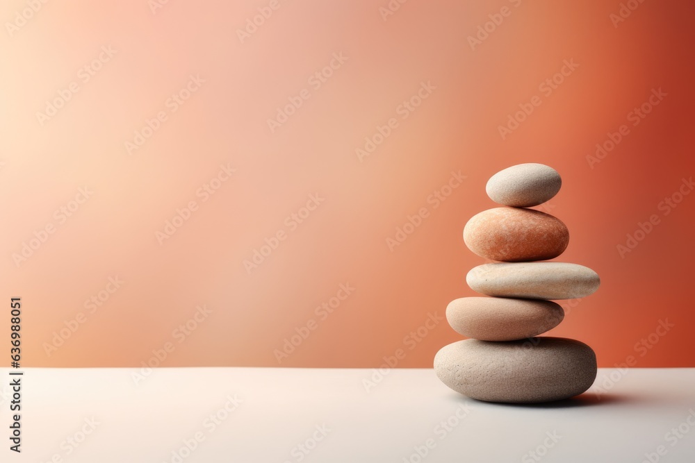 Zen stones for life balance background. Spa therapy and meditation concept
