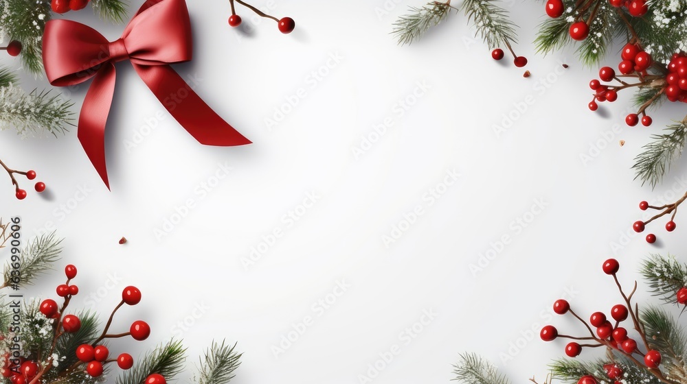 christmas frame with fir branches and decorations christmas frame with fir branches and decorations
