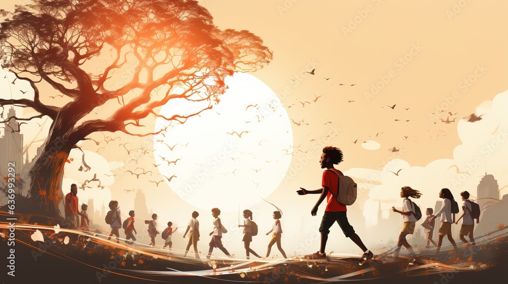 People of all countries are happy to celebrate World Race day together,AI generated. People of all countries are happy to celebrate World Race day together,AI generated.