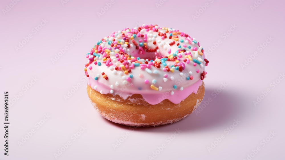 Decadent desserts: A glazed donut. Sugar sprinkles and topping. Unhealthy food. Comfort food. Deep fried. Decadent desserts: A glazed donut. Sugar sprinkles and topping. Unhealthy food. Comfort food. Deep fried.