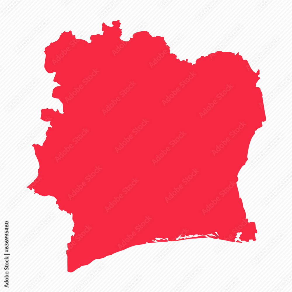 Abstract Ivory Coast Simple Map Background Abstract Ivory Coast Simple Map Background