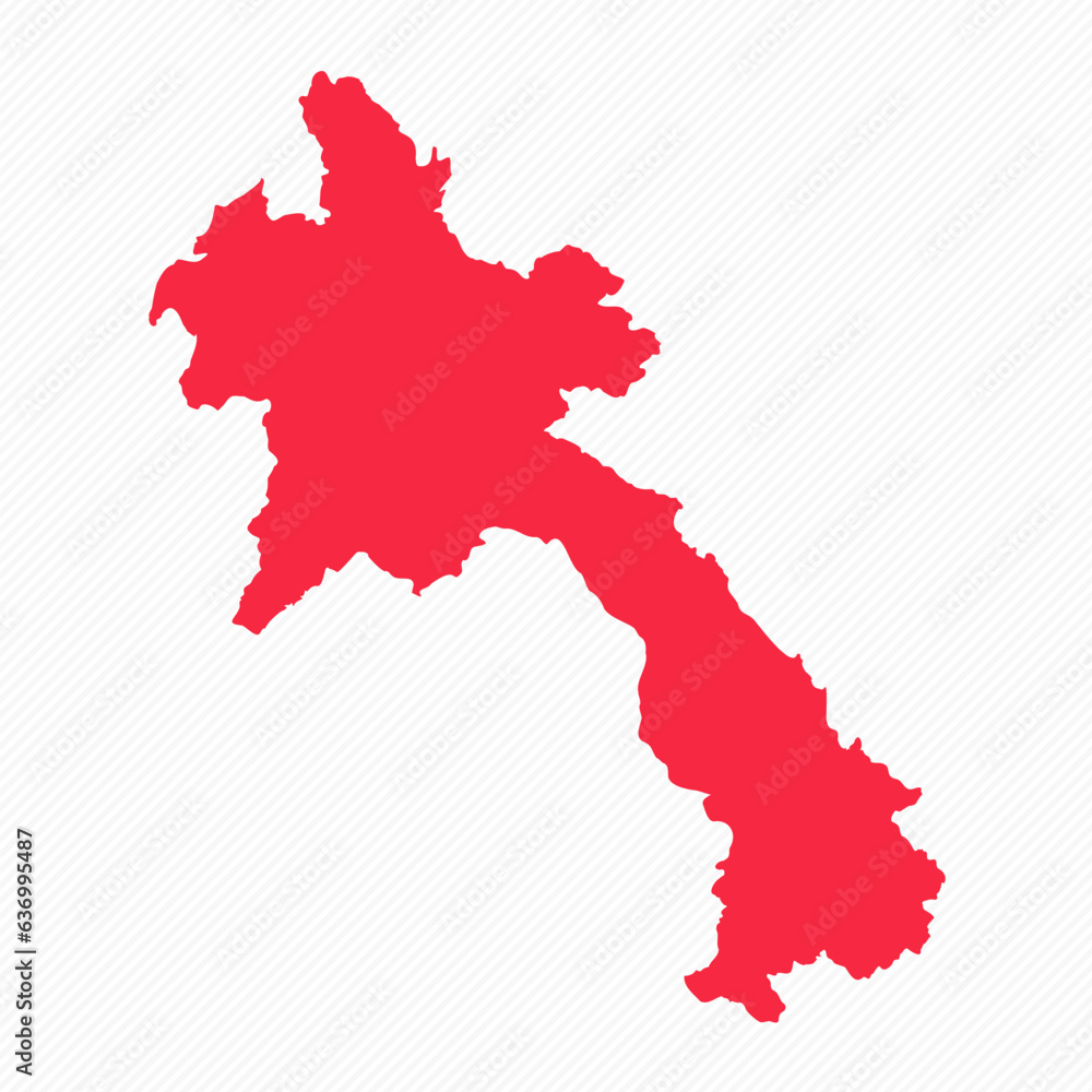 Abstract Laos Simple Map Background Abstract Laos Simple Map Background