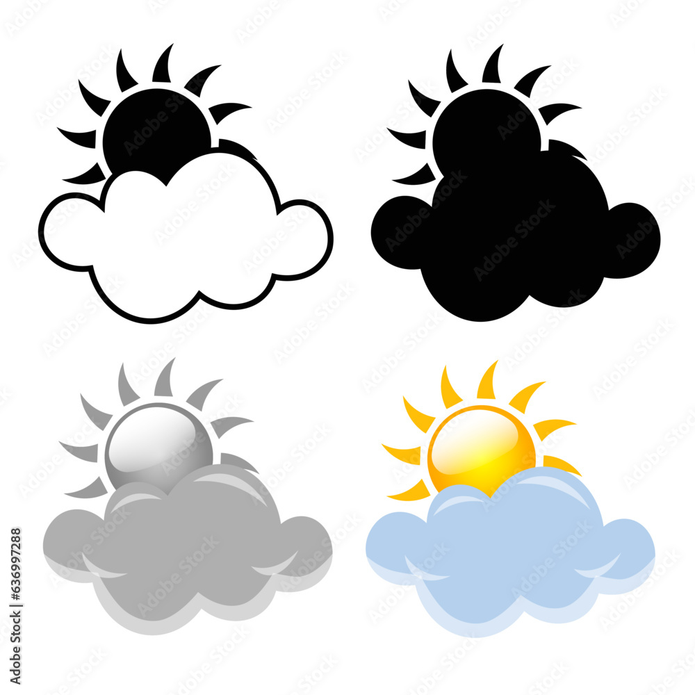 Abstract Modern Party Sunny Weather Silhouette Illustration Abstract Modern Party Sunny Weather Silhouette Illustration