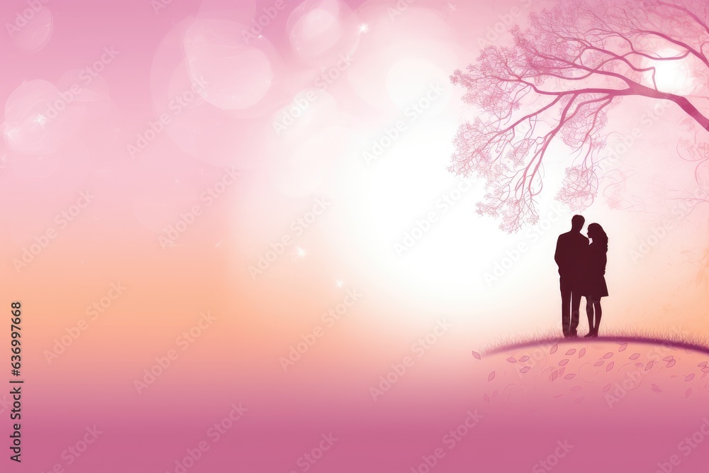 Couple in love, beautiful desktop background