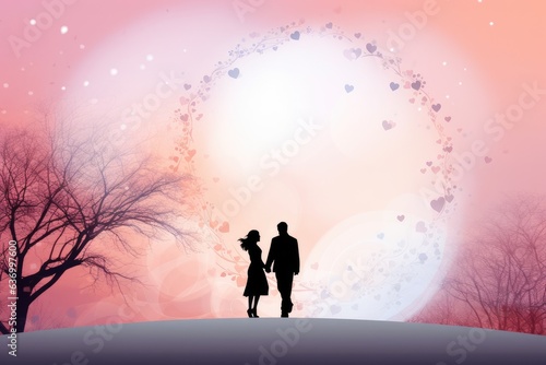 Couple in love  beautiful desktop background