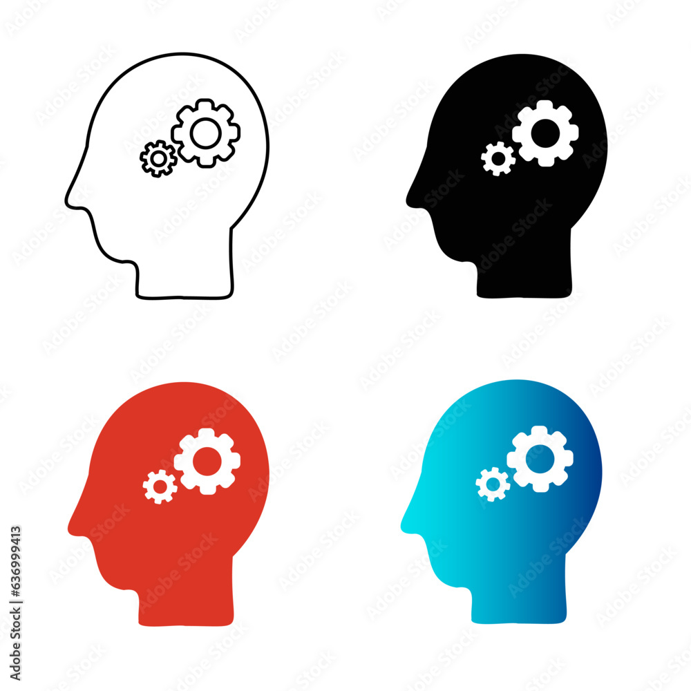Abstract Risk Management Silhouette Illustration Abstract Risk Management Silhouette Illustration