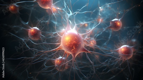 Banner neural cells and brain biochemistry, electrical impulses.