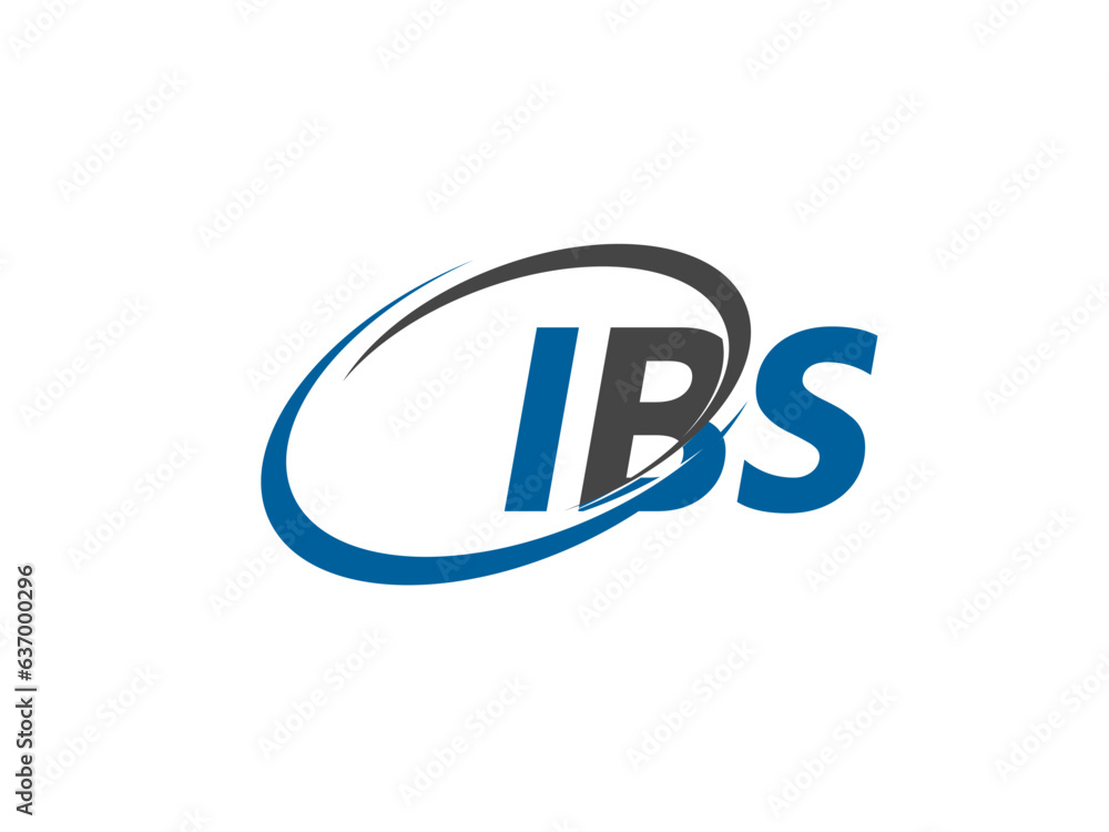 IBS letter creative modern elegant swoosh logo design IBS letter creative modern elegant swoosh logo design