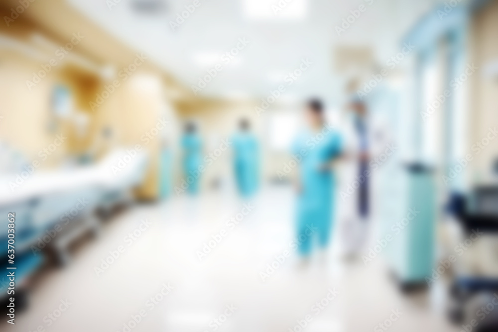 Abstract blurred illustration background. Defocus blur image of corridor in hospital or clinic. Concept about Health car office interior doctor nurse patient location and other elements in hospital. Abstract blurred illustration background. Defocus blur image of corridor in hospital or clinic. Concept about Health car office interior doctor nurse patient location and other elements in hospital.