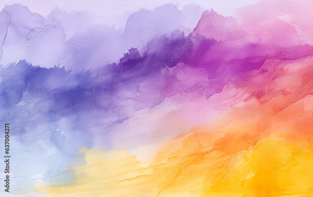 Watercolor multi-colored background with space for text