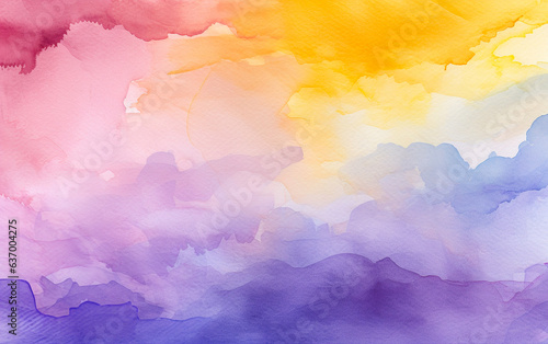 Watercolor multi-colored background with space for text