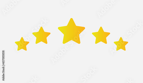 Star rating feedback review from customer experience vector design illustration