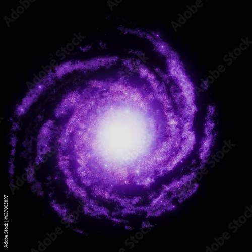 spiral galaxy and stars
