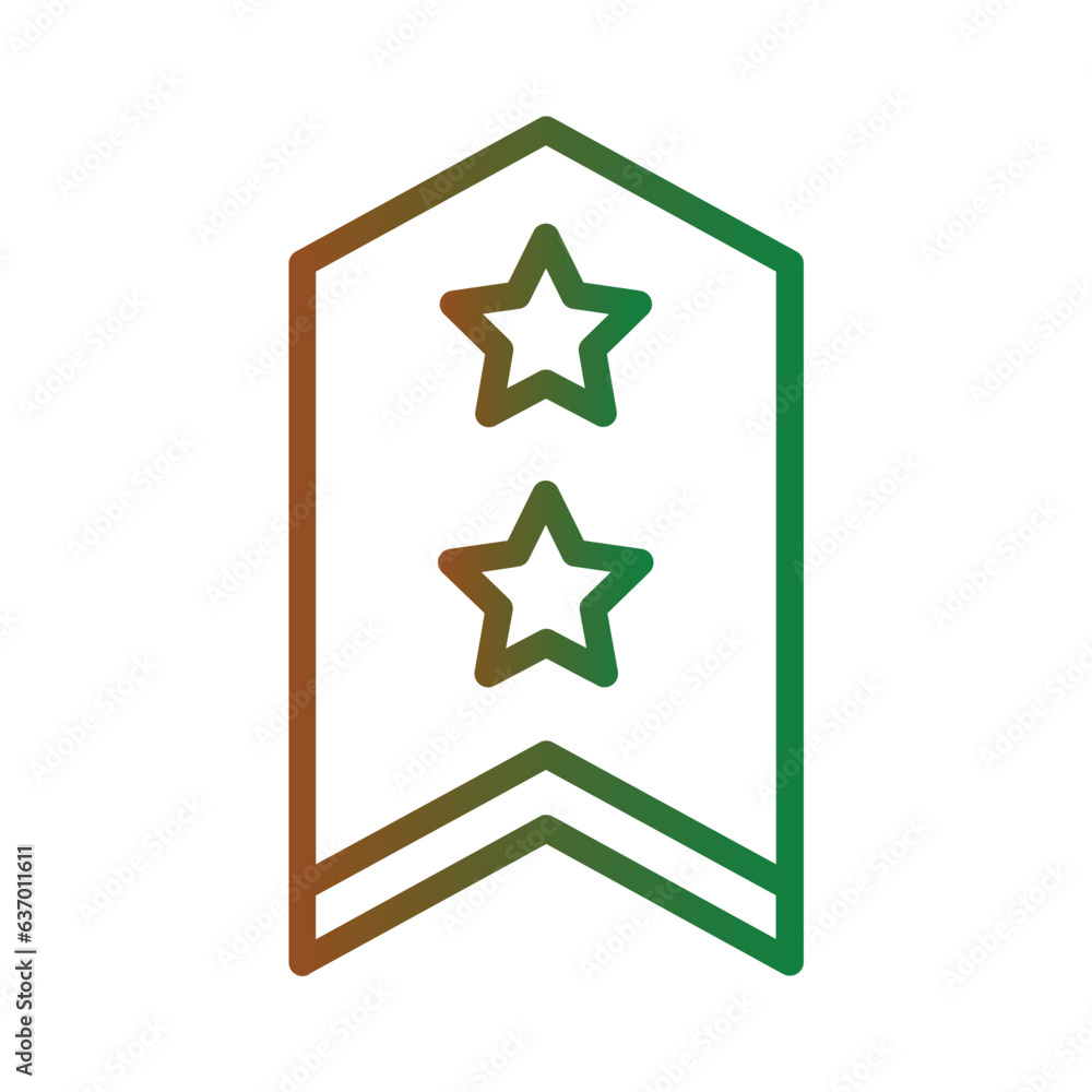 Obraz premium Win Gift Prize Gradient Line Icon