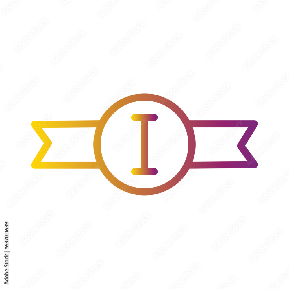 Win Gift Prize Gradient Line Icon Win Gift Prize Gradient Line Icon