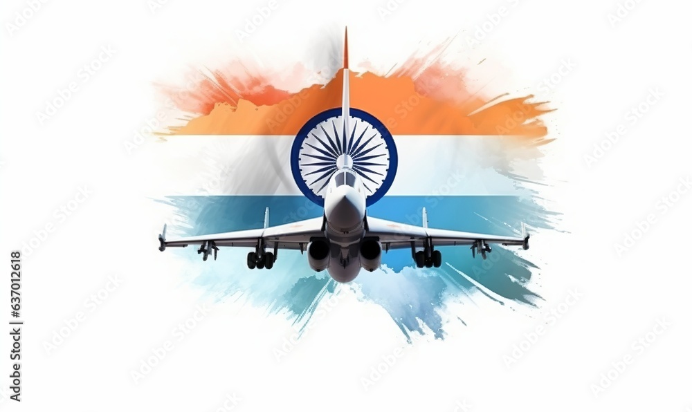 Indian Air Force Day, Generative ai - obrazy, fototapety, plakaty 