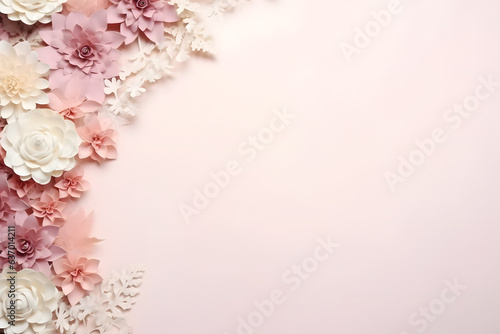 Wedding background flower with copy space elegant style wedding