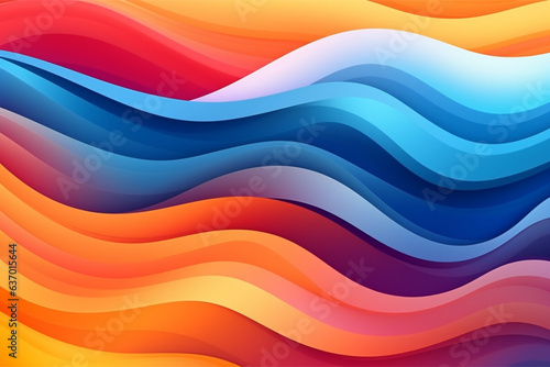 Colorful abstract wavy background. Vector illustration. Eps 10.