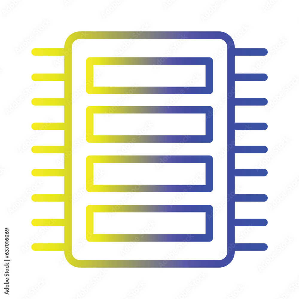 Dip Switch Computing Gradient Icon Dip Switch Computing Gradient Icon