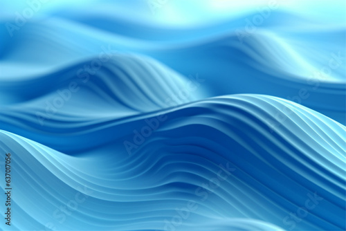 Abstract blue wavy background. 3d rendering, 3d illustration.