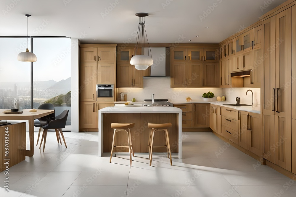 modern kitchen interior Generated Ai modern kitchen interior Generated Ai
