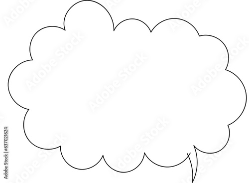 Black and white speech bubble balloon icon sticker memo keyword planner text box banner, flat png transparent element design