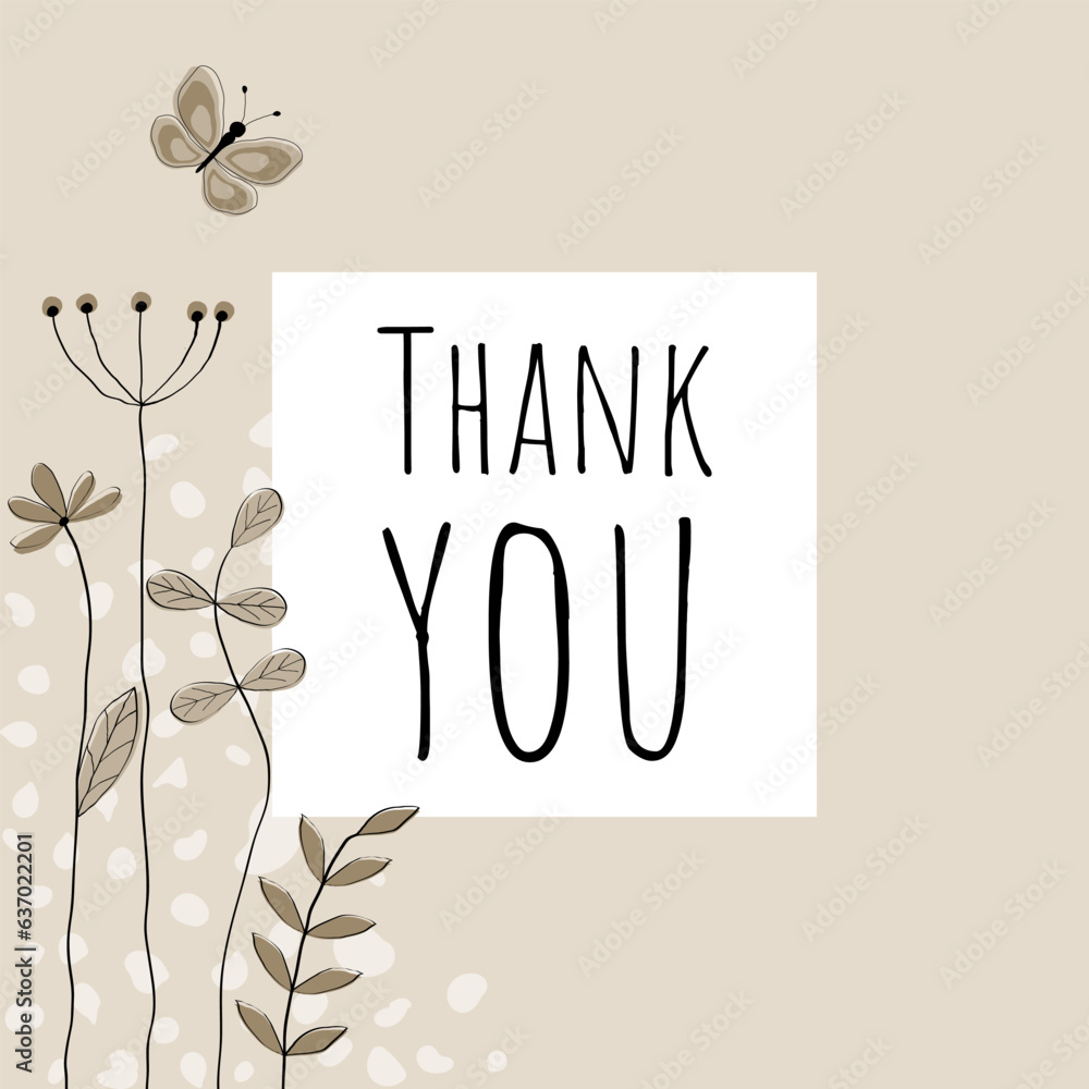 Vecteur Stock Thank you Schriftzug in englischer Sprache Danke