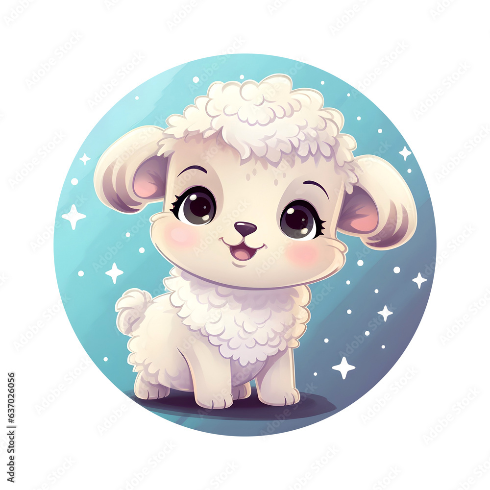 Cartoon sheep isolated on transperent background. Cartoon sheep isolated on transperent background.