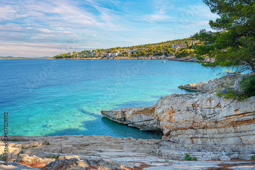 Fototapeta Naklejka Na Ścianę i Meble -  Coast of the sea. Dalmatia Croatia