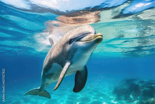Aquatic Ballet: Dolphins Dancing Below the Waves