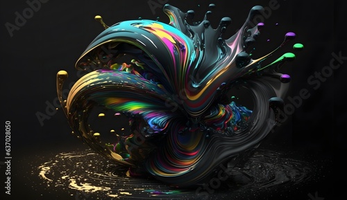 Holographic background, iri...
