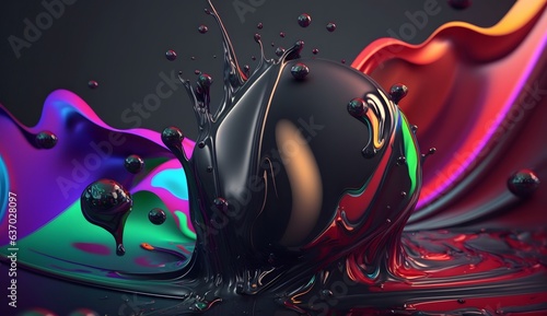 Holographic background, iri...