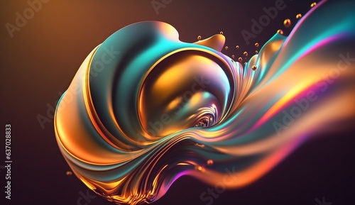 Holographic gold background...