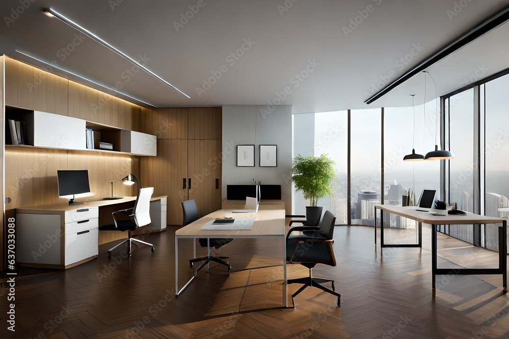 modern office interior Generated Ai modern office interior Generated Ai